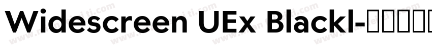 Widescreen UEx Blackl字体转换